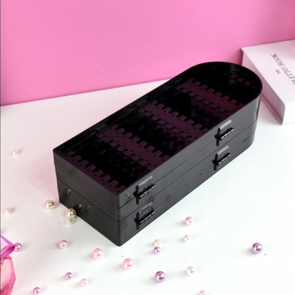 Black Jewelry Organizer Earrings bracelet necklace - Picture 5 of 6